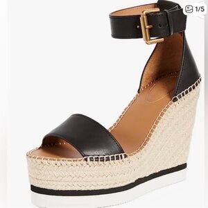 See by Chloe Glyn wedge espadrille wedge sandals